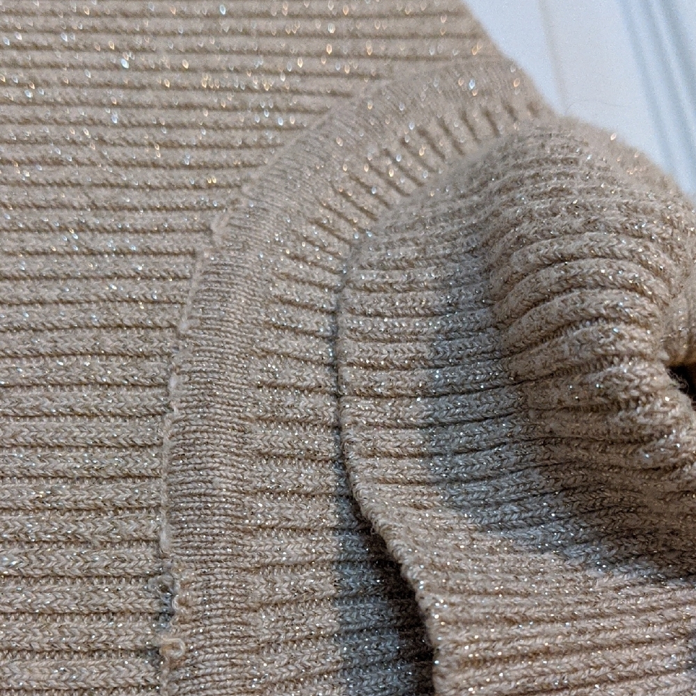 Worthington Shimmering Gold Turtleneck Sweater - Picture 6 of 8